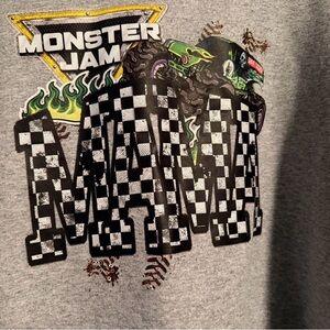 Jerzees Gray Monster Jam Hoodie